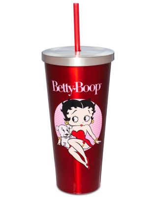 Betty Boop Cup with Straw 24 oz. - Betty Boop
