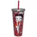 Betty Boop Glitter Cup with Straw - 20 oz. at Spencer's