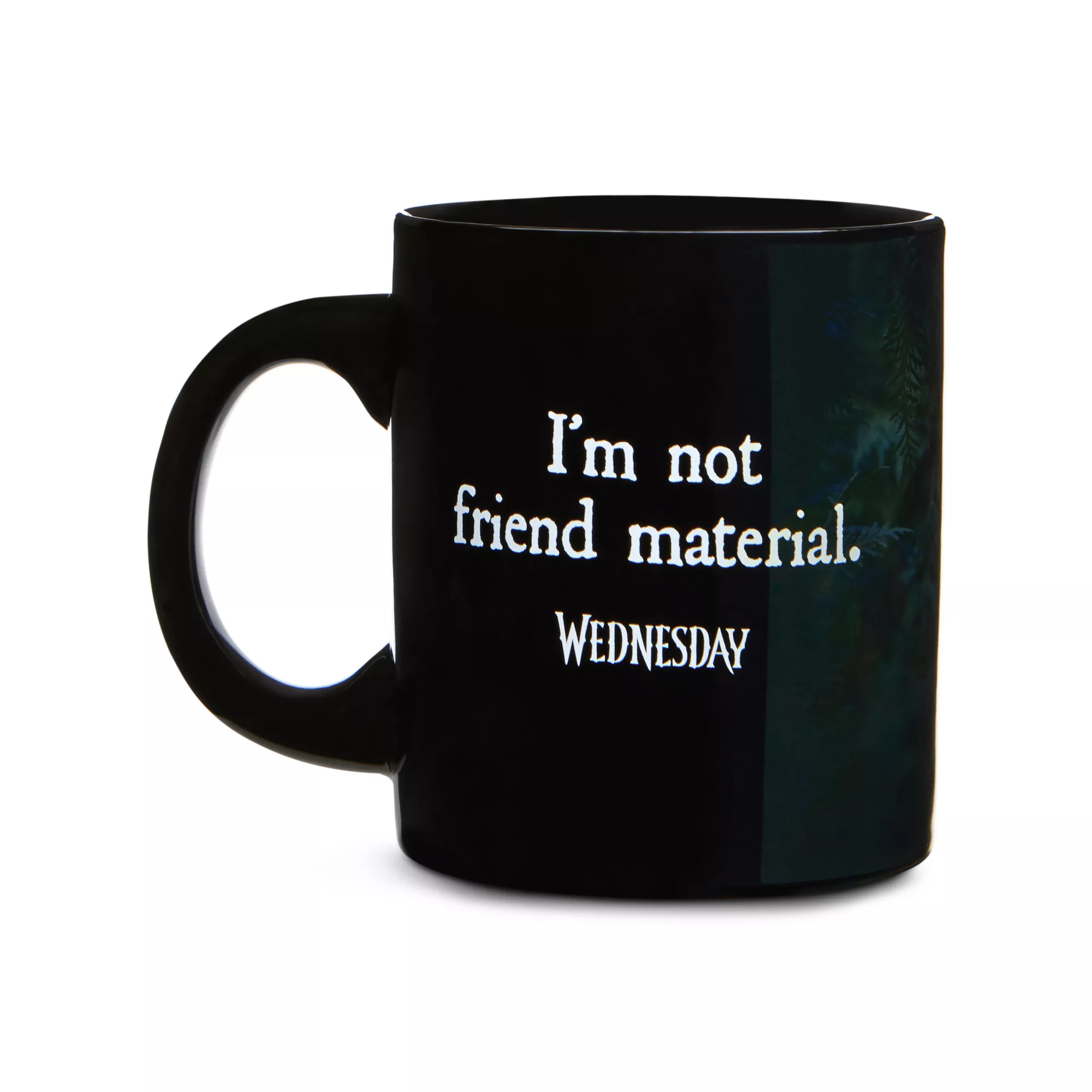 Wednesday Not Friend Material Coffee Mug - 20 oz. at Spencer's