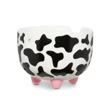 Cow Print Molded Bowl with Chopsticks - 15 oz. at Spencer's