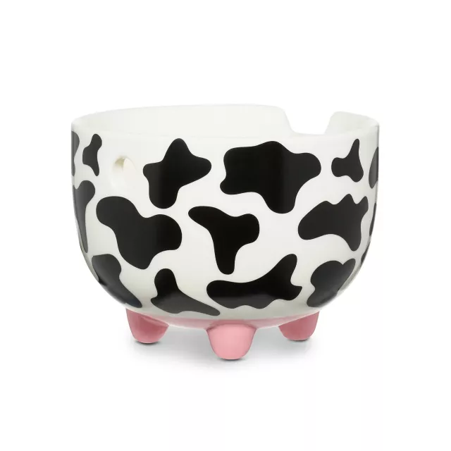 Cow Print Molded Bowl with Chopsticks - 15 oz. at Spencer's