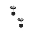 Black Glitter Weed Leaf Fake Plugs - 18 Gauge at Spencer's