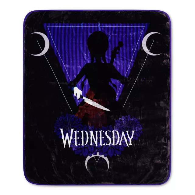 Wednesday Cello Fleece Blanket at Spencer's