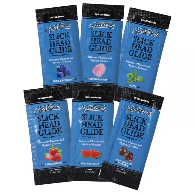 Multi-Pack Slick Head Glide Flavored Gel 6 Pack - 0.24 oz. at Spencer's