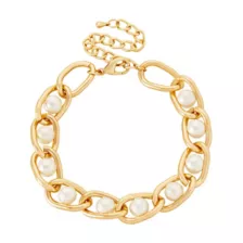 Multi-Pack Goldtone Pearl Braided Bracelets - 3 Pack at Spencer's