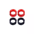 Multi-Pack Red and Black Tunnel Plugs - 4 Pack at Spencer's