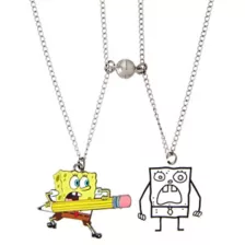 Multi-Pack SpongeBob SquarePants and DoodleBob Magnetic Bestie Necklaces - 2 Pack at Spencer's