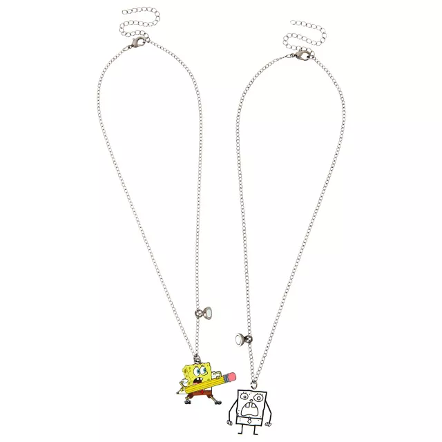 Multi-Pack SpongeBob SquarePants and DoodleBob Magnetic Bestie Necklaces - 2 Pack at Spencer's