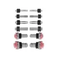 Multi-Pack Pink Rose Plug Set - 6 Pair at Spencer's