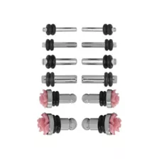 Multi-Pack Pink Rose Plug Set - 6 Pair at Spencer's