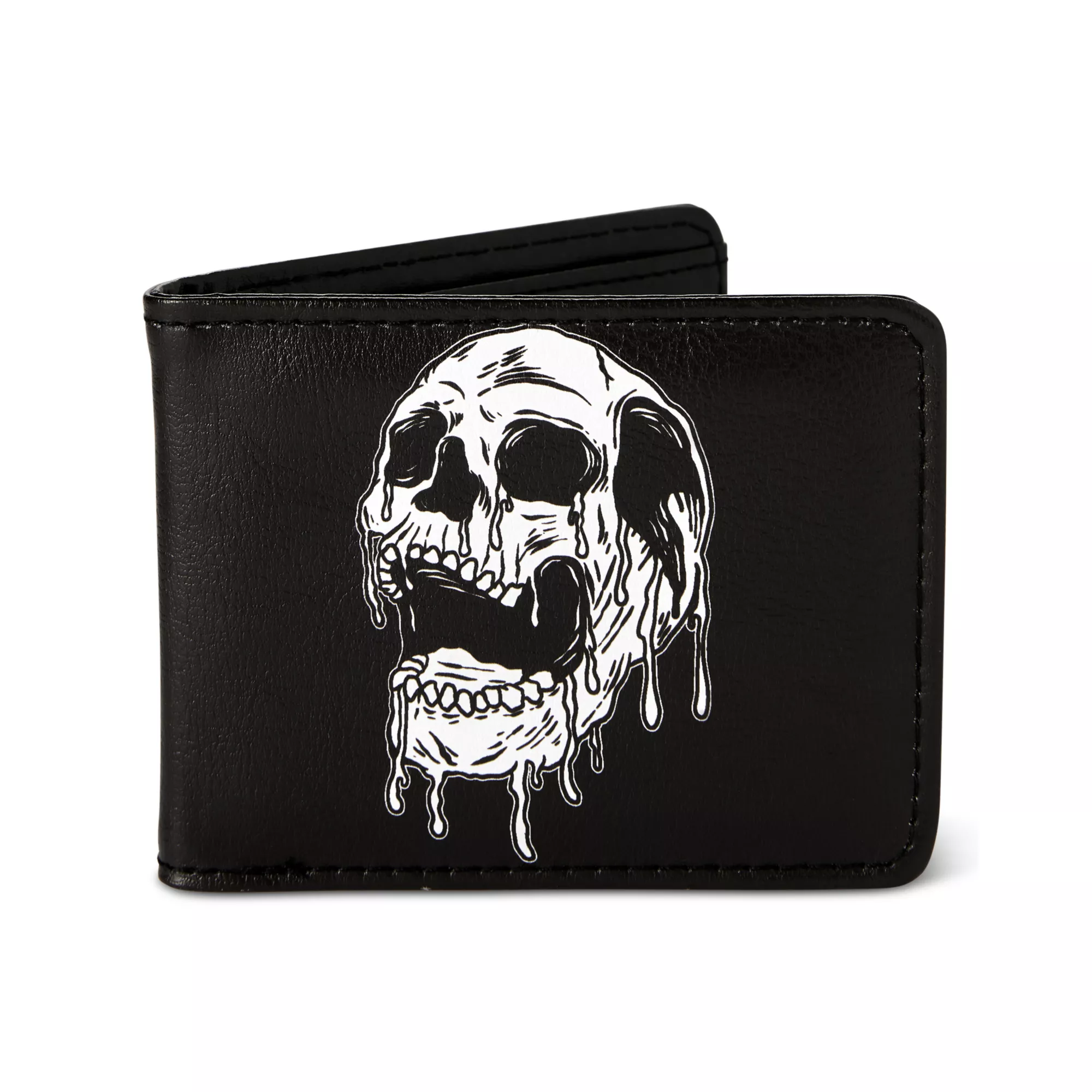 Buckle-Down Drippy Skull Bifold Wallet at Spencer's