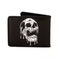 Buckle-Down Drippy Skull Bifold Wallet at Spencer's