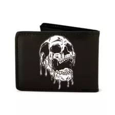Buckle-Down Drippy Skull Bifold Wallet at Spencer's