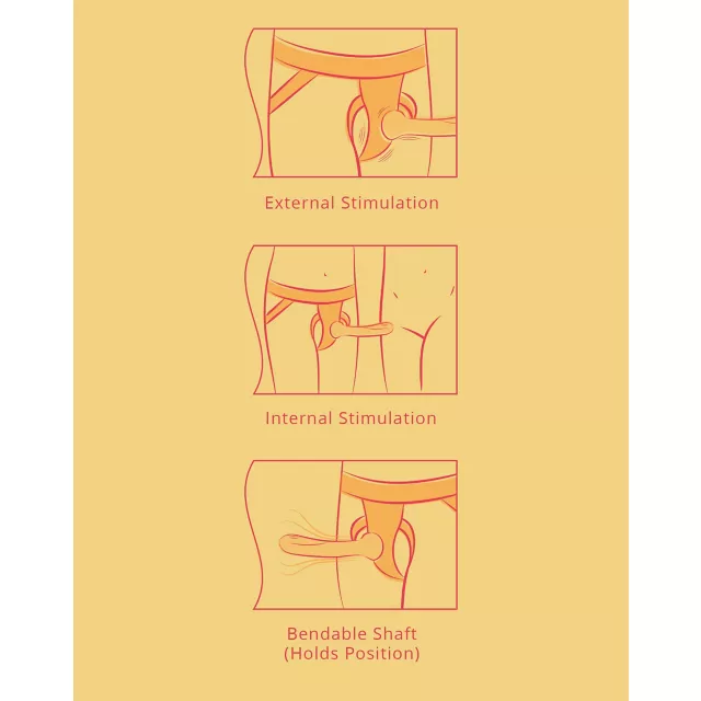 Control 8-Function Dual Vibrating Strap-On Set  Phluid - Spencer's