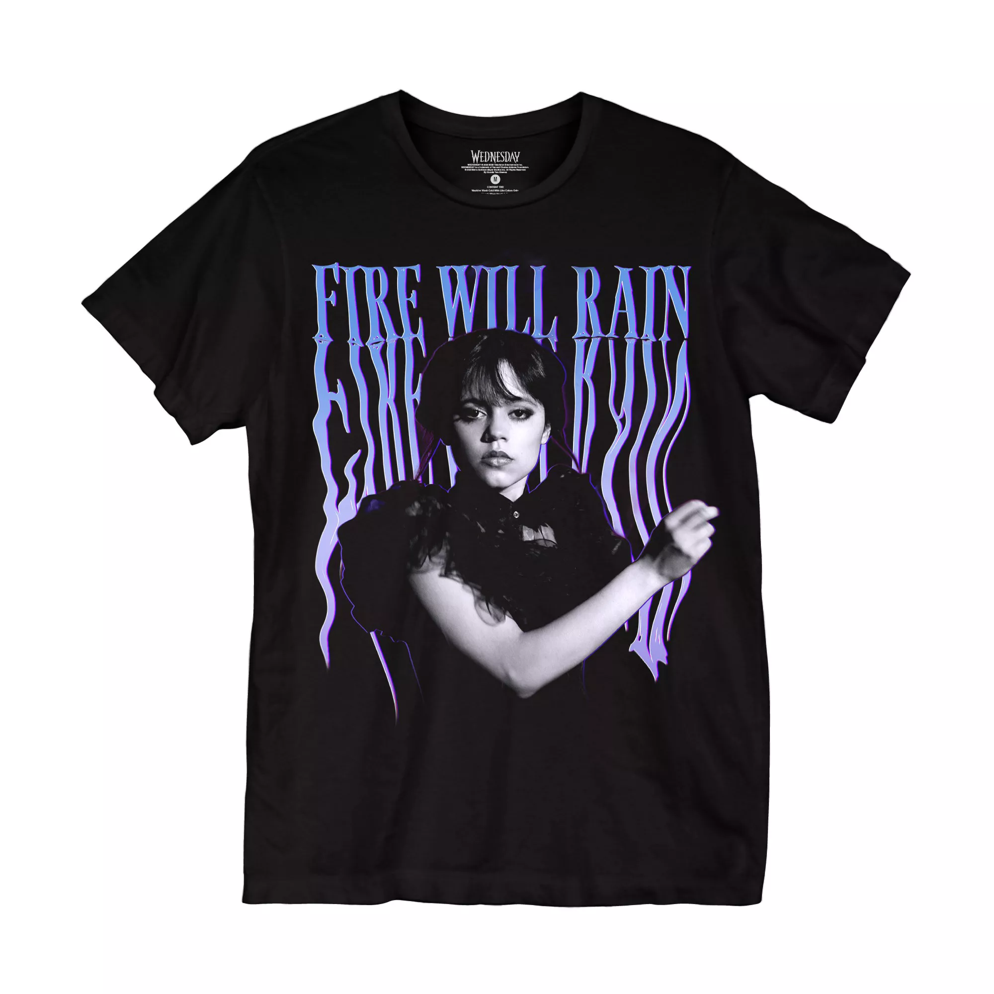 Wednesday Fire Will Rain T Shirt - Wednesday at Spencer's