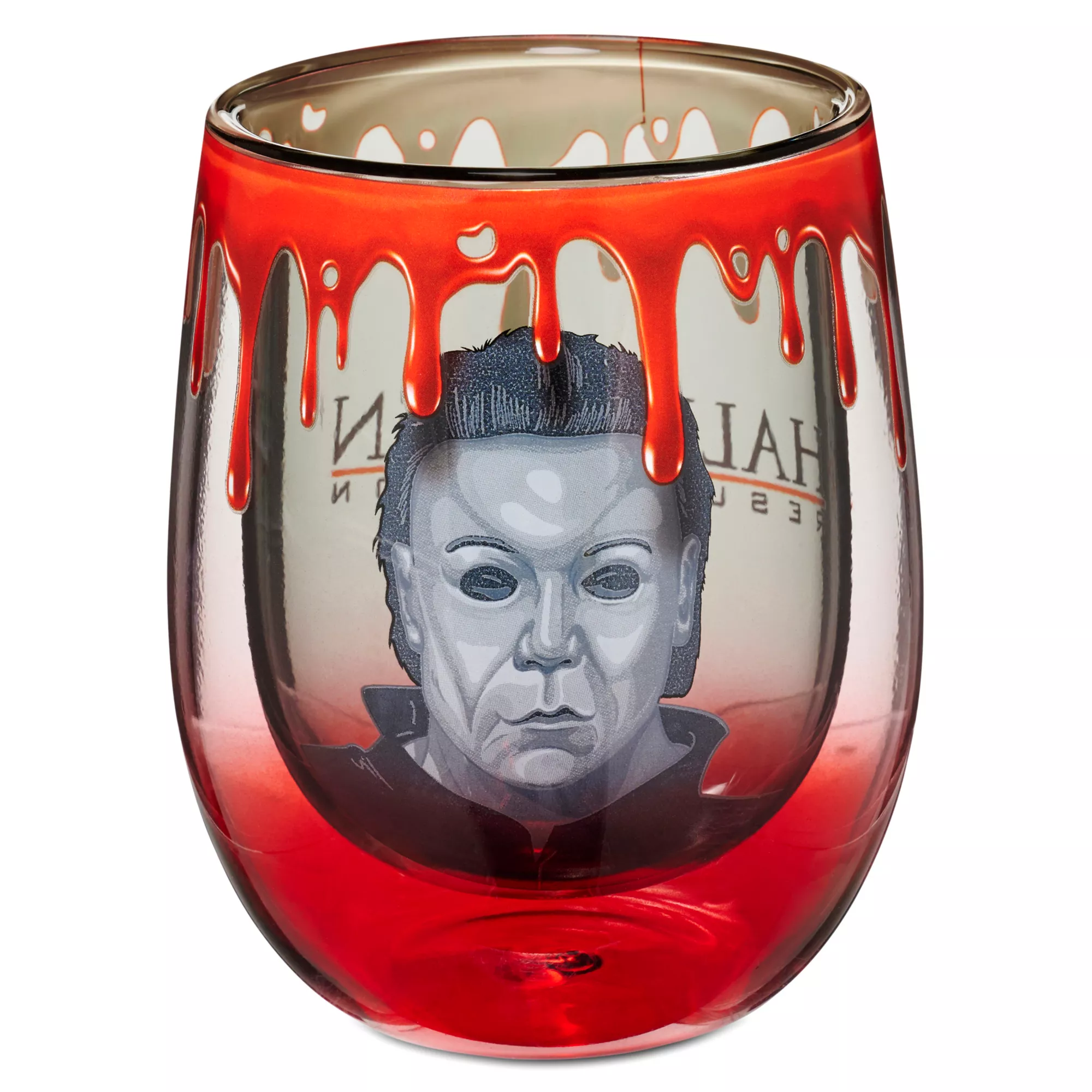 Michael Myers Double Wall Stemless Wine Glass 13 oz. - Halloween at Spencer's