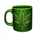 Weed Leaf Green Coffee Mug - 10 oz. at Spencer's