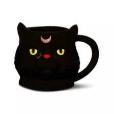 Wicca Black Cat Molded Coffee Mug - 20 oz. at Spencer's