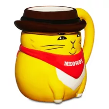 Meowdy Cat Molded Coffee Mug - 16.5 oz. at Spencer's