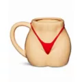 Beige Bikini Butt Molded Coffee Mug - 17 oz. at Spencer's
