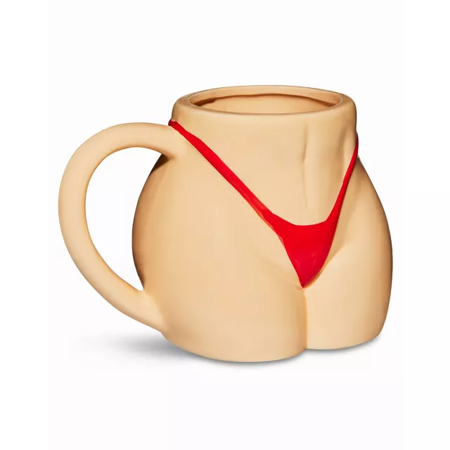 Beige Bikini Butt Molded Coffee Mug - 17 oz. at Spencer's