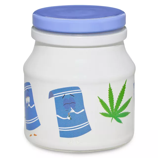 Towelie Pot Leaf Stash Jar 4.5 oz. - South Park at Spencer's