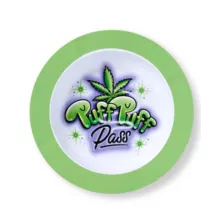 Puff Puff Pass Round Ashtray with Lid at Spencer's
