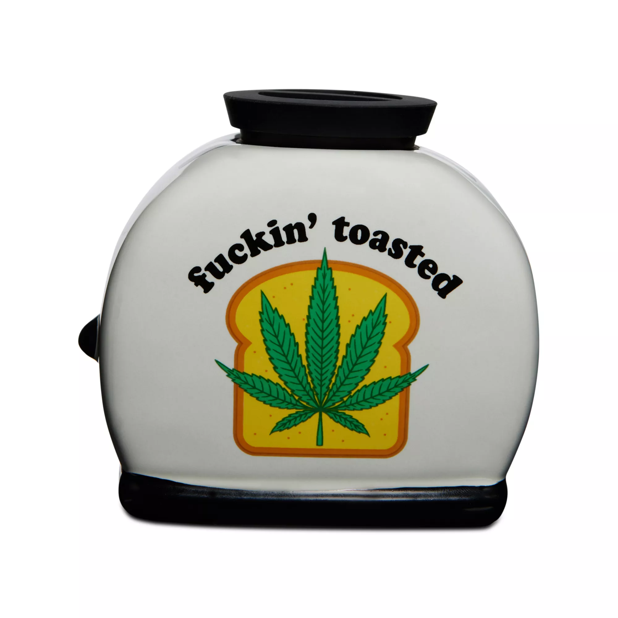 Fuckin' Toasted Weed Leaf Molded Toaster Stash Jar - 20 oz. at Spencer's