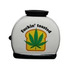 Fuckin' Toasted Weed Leaf Molded Toaster Stash Jar - 20 oz. at Spencer's