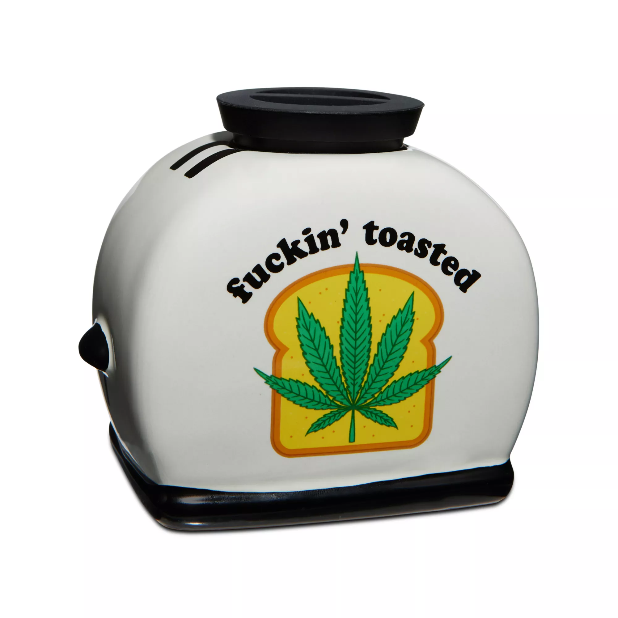 Fuckin' Toasted Weed Leaf Molded Toaster Stash Jar - 20 oz. at Spencer's