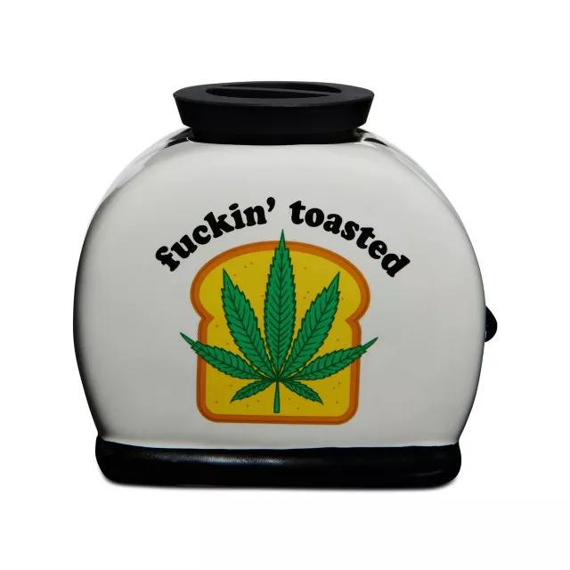 Fuckin' Toasted Weed Leaf Molded Toaster Stash Jar - 20 oz. at Spencer's