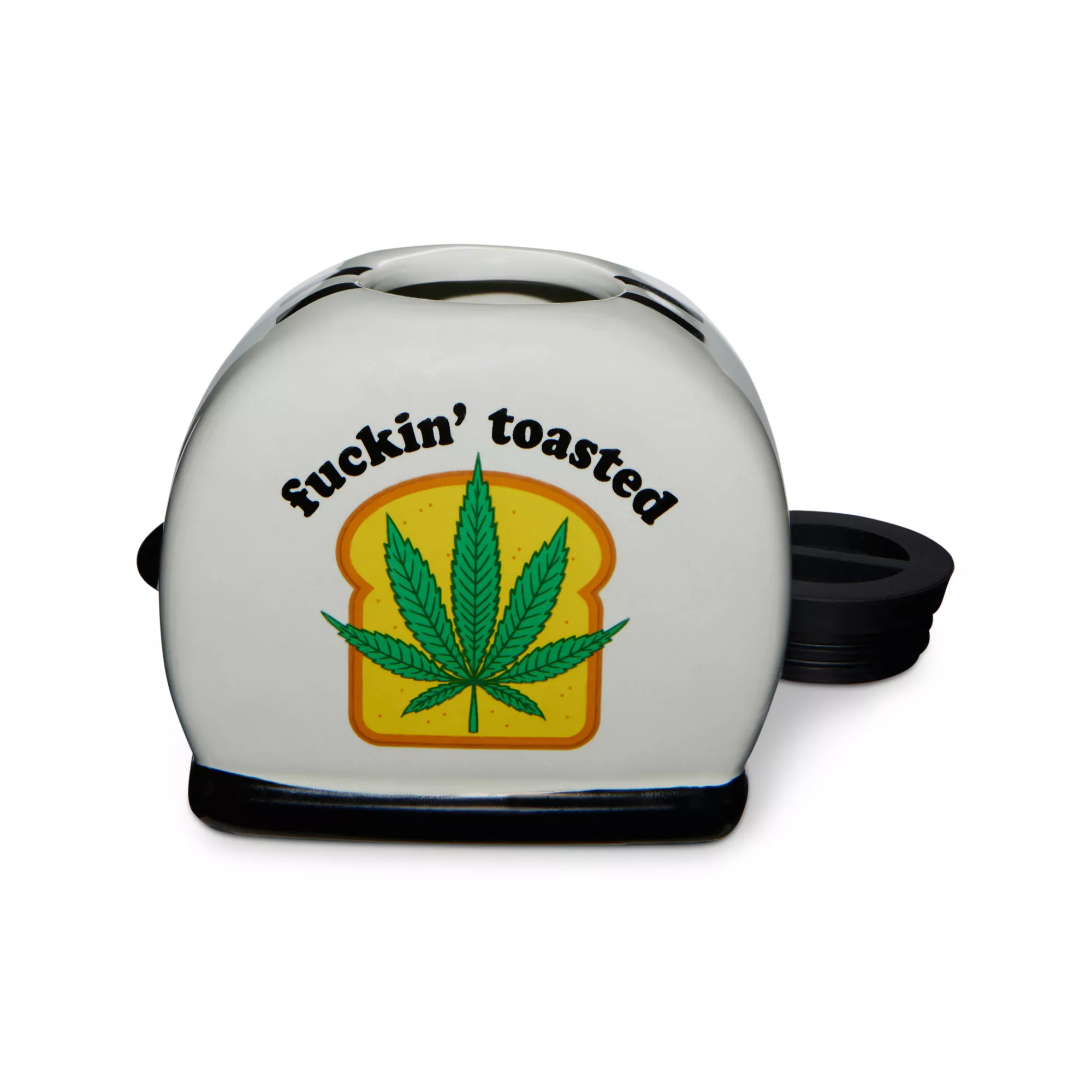 Fuckin' Toasted Weed Leaf Molded Toaster Stash Jar - 20 oz. at Spencer's