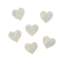 Multi-Pack Rhinestone Heart Body Stickers - 6 Pack at Spencer's