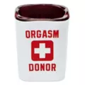 Orgasm Donor Square Shot Glass - 2 oz. at Spencer's