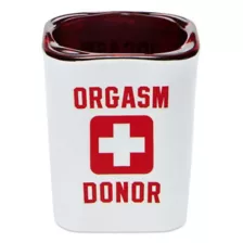 Orgasm Donor Square Shot Glass - 2 oz. at Spencer's