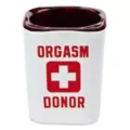 Orgasm Donor Square Shot Glass - 2 oz. at Spencer's