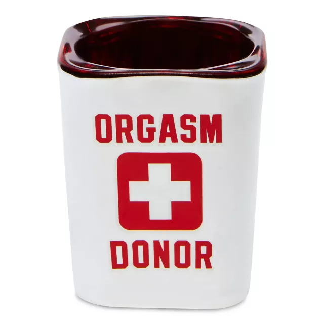 Orgasm Donor Square Shot Glass - 2 oz. at Spencer's