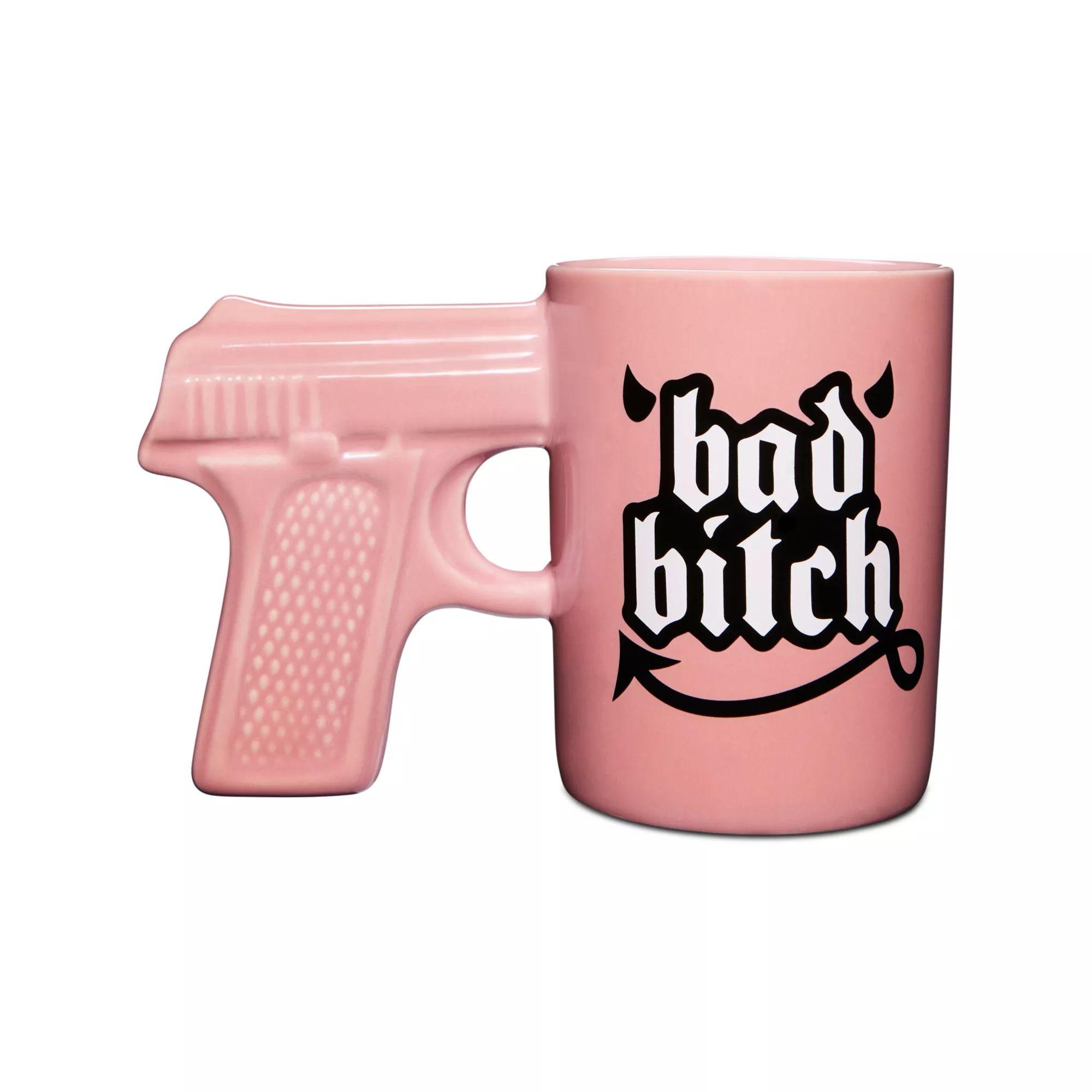 Bad Bitch Gun Handle Coffee Mug - 20 oz. at Spencer's