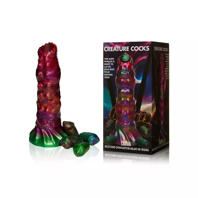 Creature Cocks Larva Ovipositor Dildo with Eggs at Spencer's