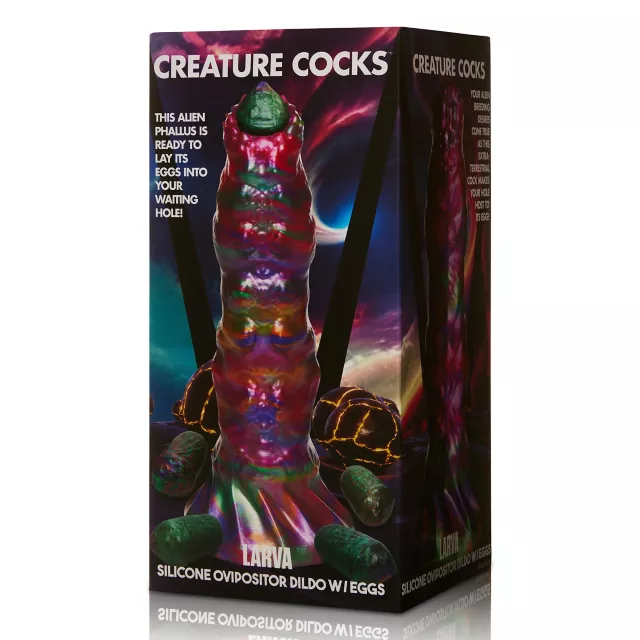 Creature Cocks Larva Ovipositor Dildo with Eggs at Spencer's