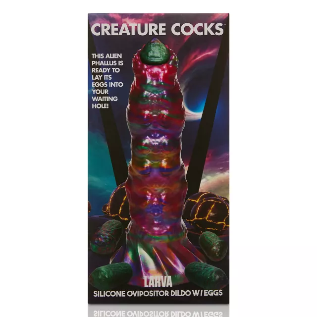 Creature Cocks Larva Ovipositor Dildo with Eggs at Spencer's