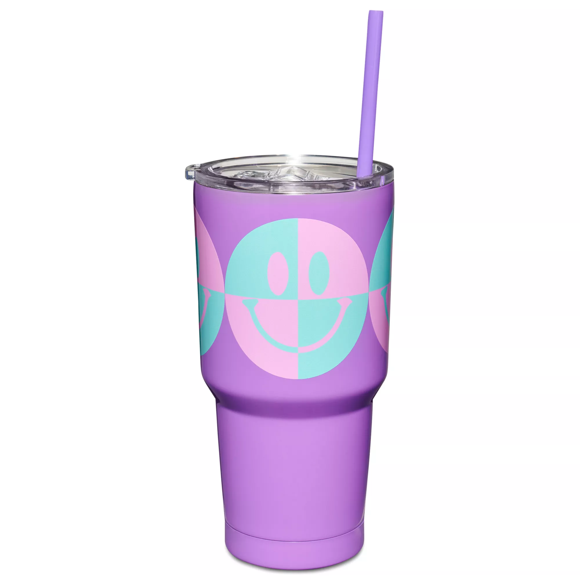 Smile Block Travel Tumbler with Straw - 30 oz. at Spencer's
