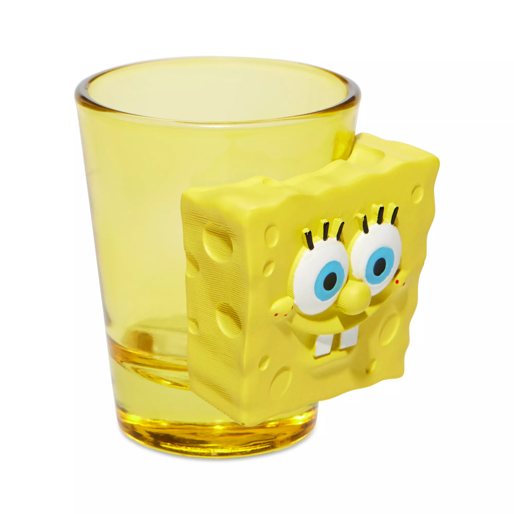 Yellow Molded SpongeBob SquarePants Shot Glass - 2 oz. at Spencer's