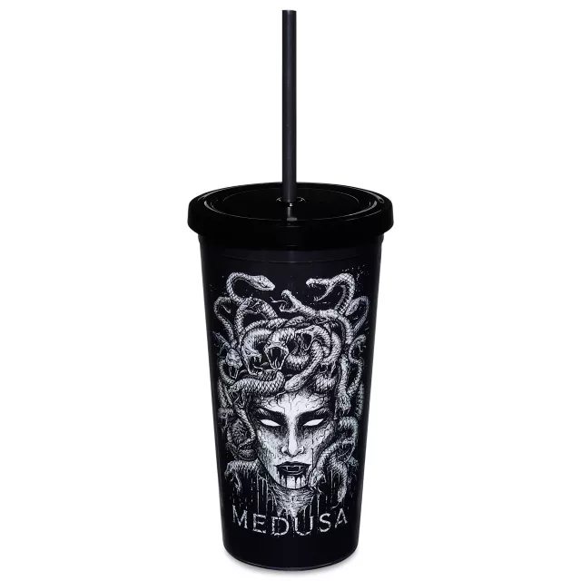 Medusa Cup with Straw - 16 oz. at Spencer's