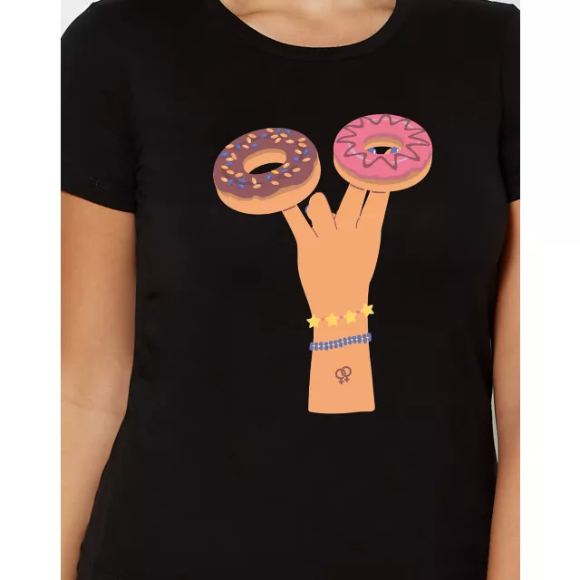 Pink Donuts T Shirt- Jimbeels at Spencer's