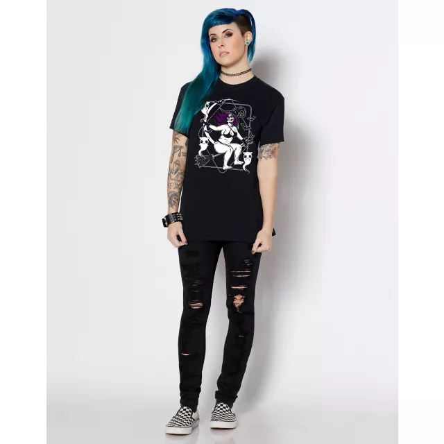 Pin-Up Witch T Shirt- von Kowen at Spencer's