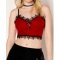 Red Heart Dagger Bralette at Spencer's