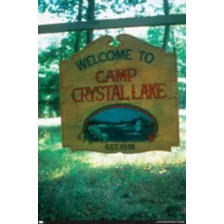 Welcome to Camp Crystal Lake Poster - Friday the 13th at Spencer's