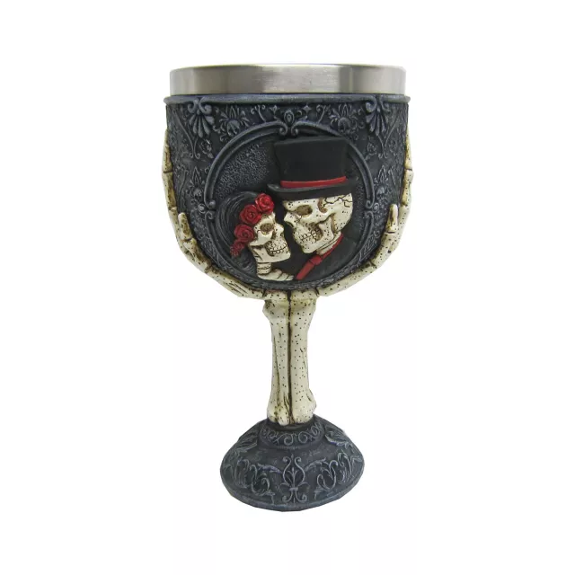Skeleton Lovers Goblet - 13.5 oz. at Spencer's