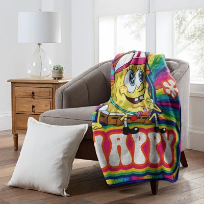 Happy SpongeBob Fleece Blanket - SpongeBob SquarePants - Spencer's